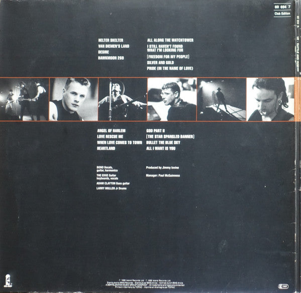 U2 : Rattle And Hum (2xLP, Album, Club)