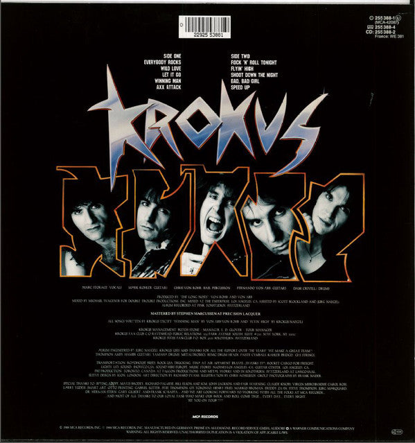 Krokus : Heart Attack (LP, Album)
