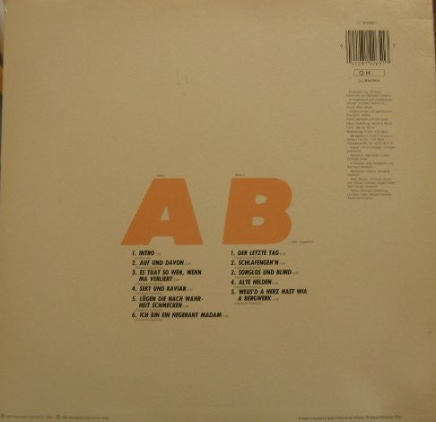 Rainhard Fendrich : Auf Und Davon. (LP, Album, Pil)