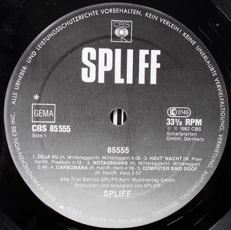 Spliff : 85555 (LP, Album)