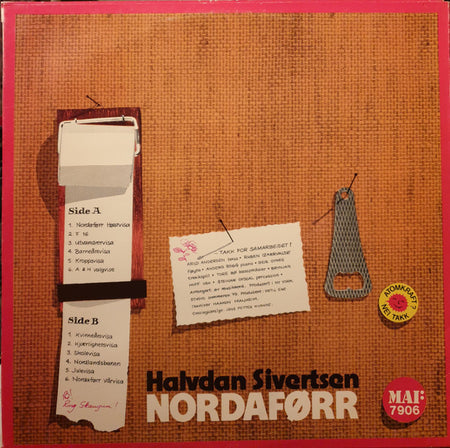 Halvdan Sivertsen : Nordaførr (LP, Album, Yel)