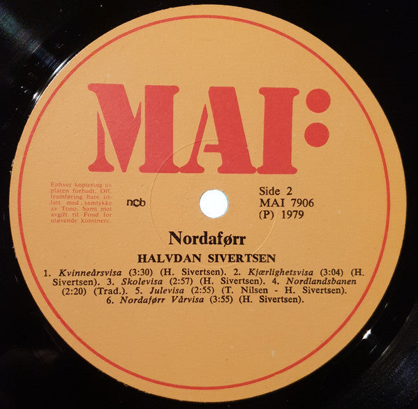 Halvdan Sivertsen : Nordaførr (LP, Album, Yel)