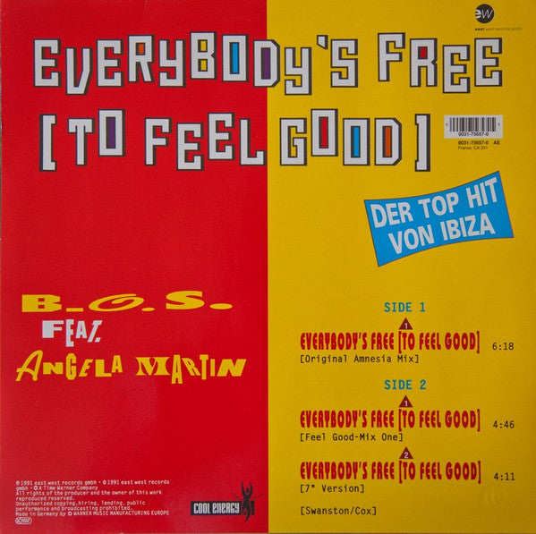 B.O.S. : Everybody's Free (To Feel Good) (12")
