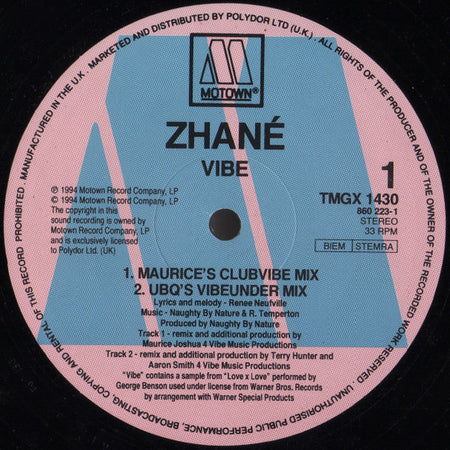 Zhané : Vibe (12", Single)