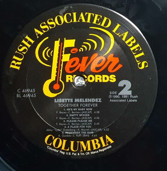 Lisette Melendez : Together Forever (LP, Album)