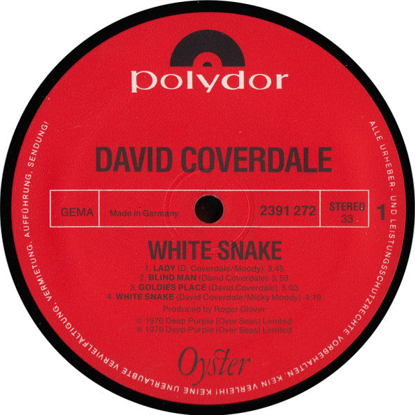 David Coverdale : White Snake (LP, Album)