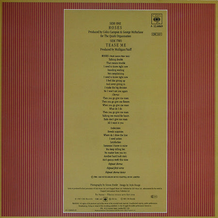 Haywoode : Roses (Extended Version) (12", Maxi)