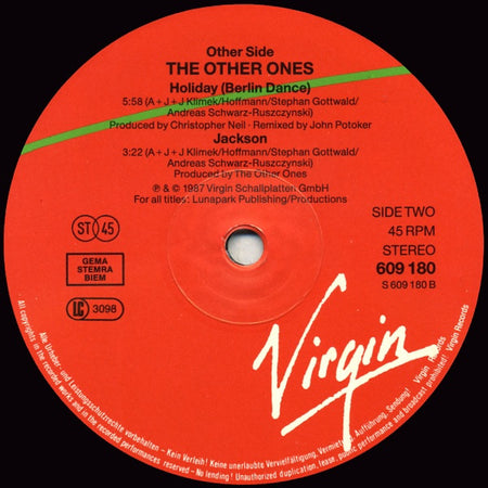 The Other Ones : Holiday (12", Maxi)