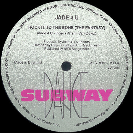 Jade 4U : Rock It To The Bone (UK Club Mix) (12")