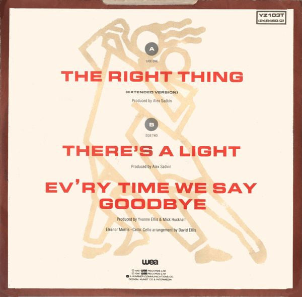 Simply Red : The Right Thing (12", Single)