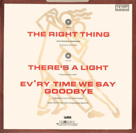 Simply Red : The Right Thing (12", Single)