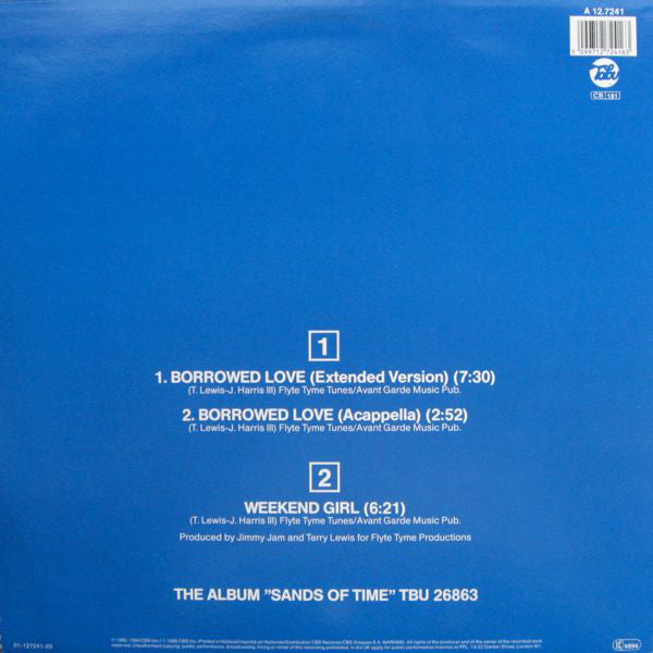 The S.O.S. Band : Borrowed Love (Extended Version) (12", Maxi)