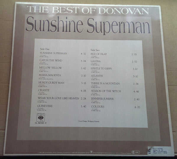 Donovan : Sunshine Superman (The Best Of Donovan) (LP, Comp)