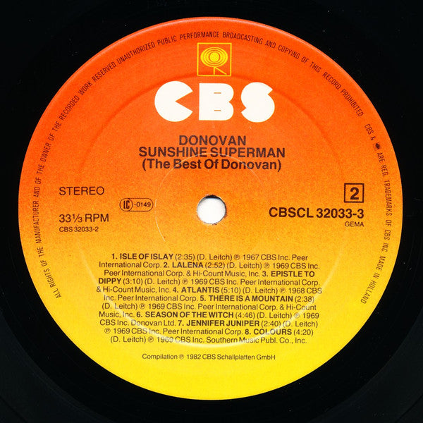 Donovan : Sunshine Superman (The Best Of Donovan) (LP, Comp)