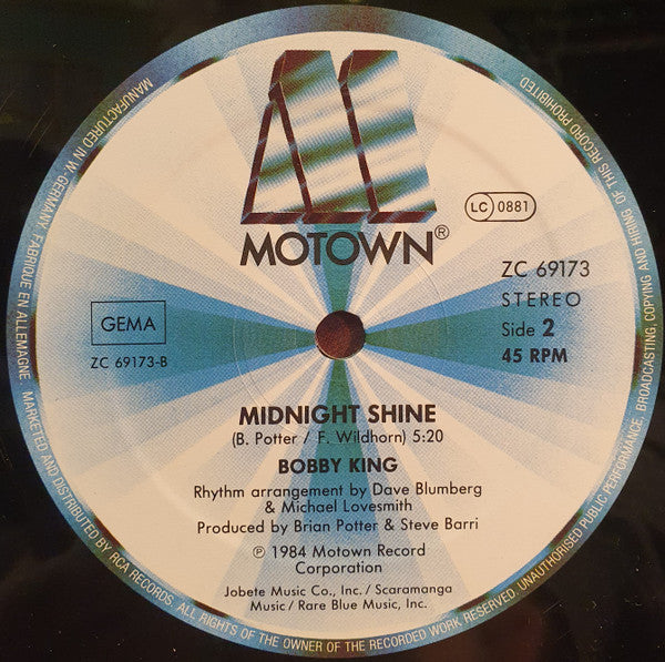 Bobby King : Lovequake / Midnight Shine (12")