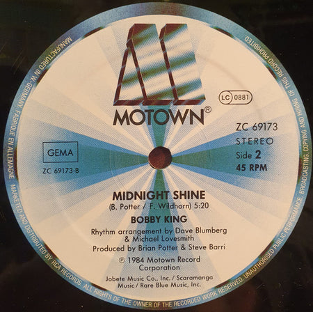 Bobby King : Lovequake / Midnight Shine (12")