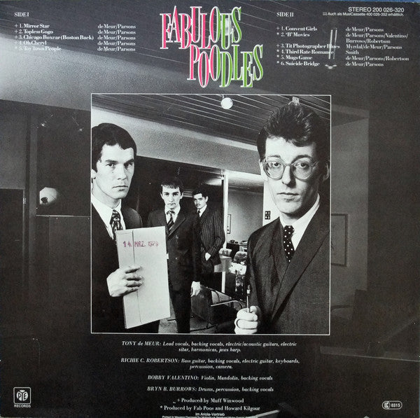 Fabulous Poodles : Unsuitable (LP, Album)
