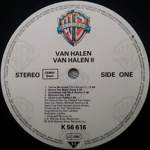 Van Halen : Van Halen II (LP, Album, RP)