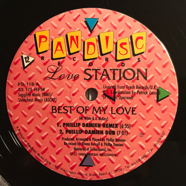 Lovestation : Best Of My Love (12")