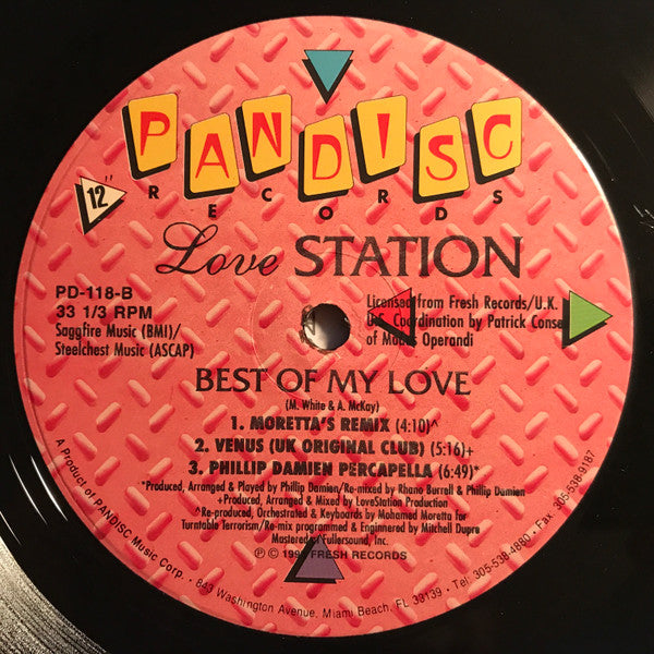 Lovestation : Best Of My Love (12")