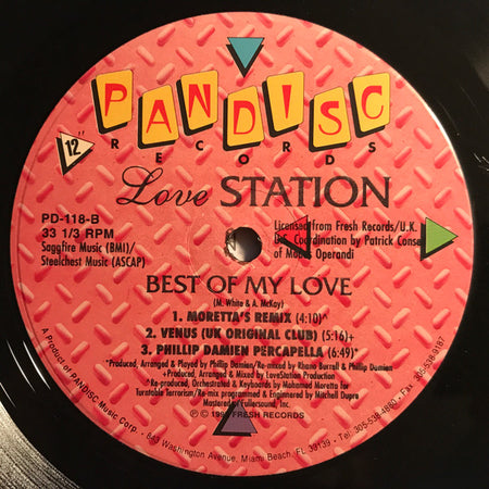 Lovestation : Best Of My Love (12")