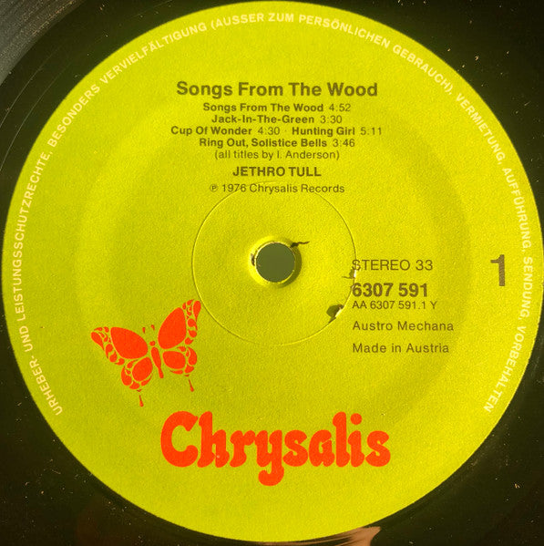 Jethro Tull : Songs From The Wood (LP, Album)