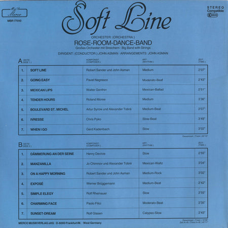Rose-Room-Dance-Band : Soft Line (LP)