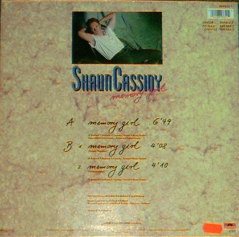 Shaun Cassidy : Memory Girl (12")