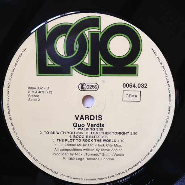 Vardis : Quo Vardis (LP, Album)
