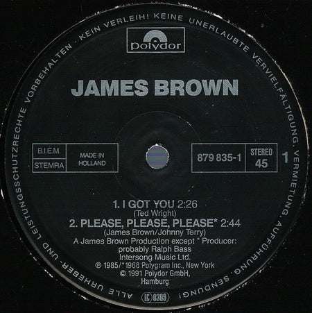James Brown : I Got You (I Feel Good) (12")