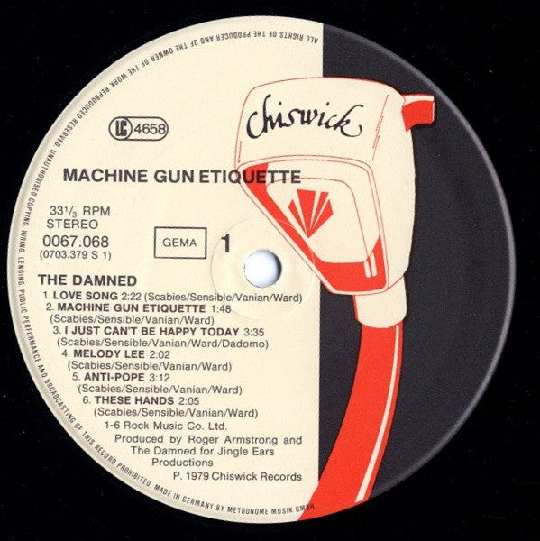 The Damned : Machine Gun Etiquette (LP, Album)