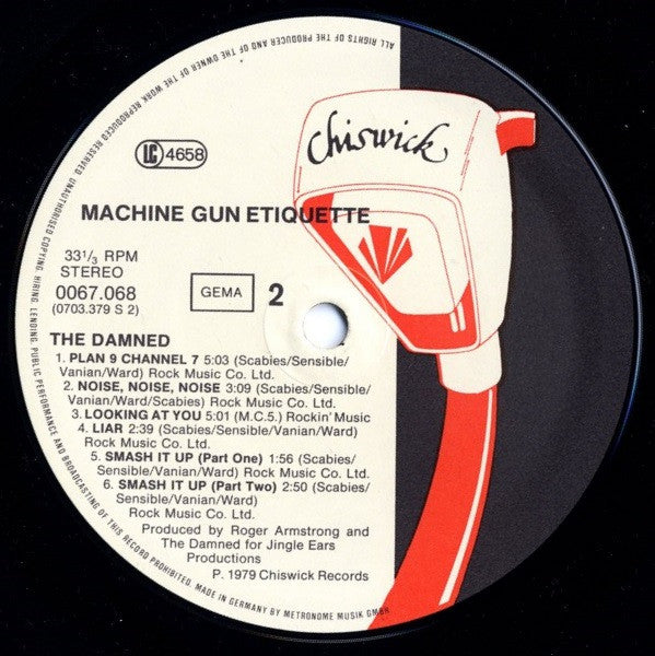 The Damned : Machine Gun Etiquette (LP, Album)