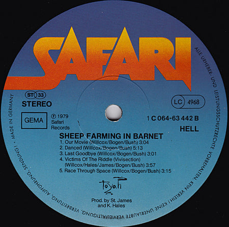 Toyah (3) : Sheep Farming In Barnet (LP, Album)