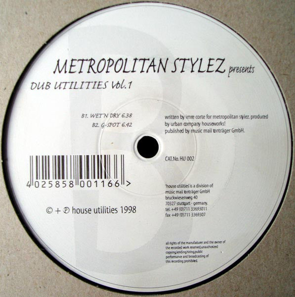 Metropolitan Stylez : Dub Utilities Vol. 1 (12")