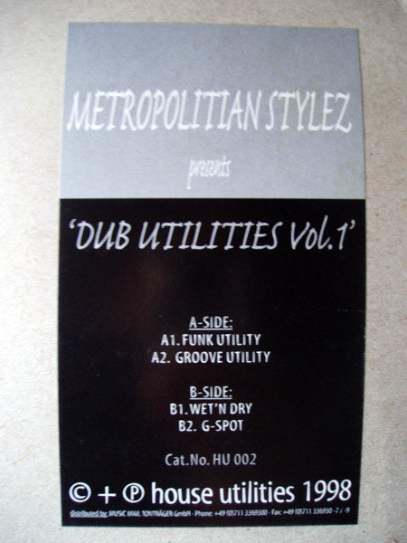 Metropolitan Stylez : Dub Utilities Vol. 1 (12")