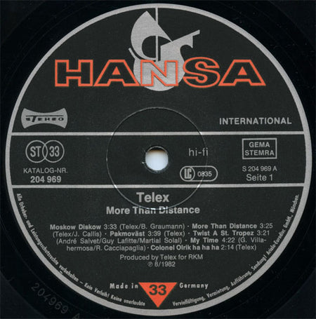 Telex : More Than Distance (LP, Comp)