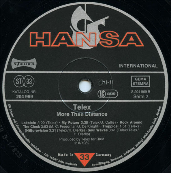 Telex : More Than Distance (LP, Comp)