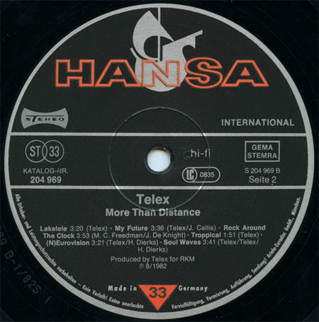 Telex : More Than Distance (LP, Comp)
