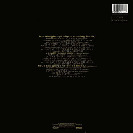 Eurythmics : It's Alright (Baby's Coming Back) (12", Maxi)