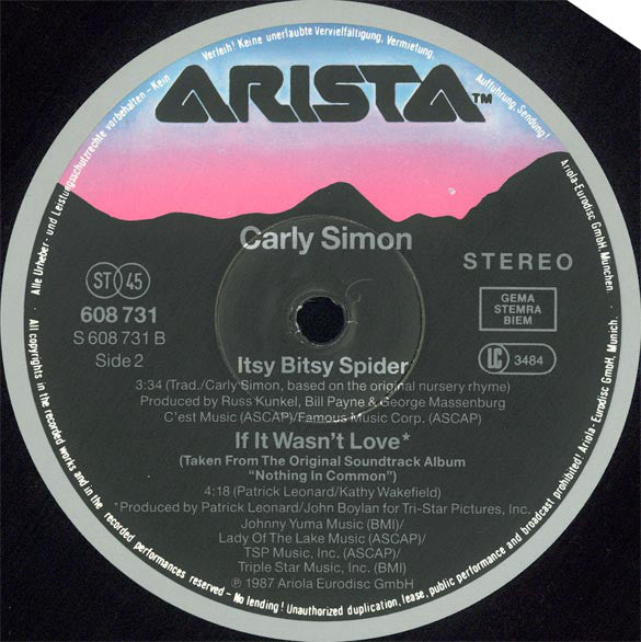 Carly Simon : Coming Around Again (12", Maxi)