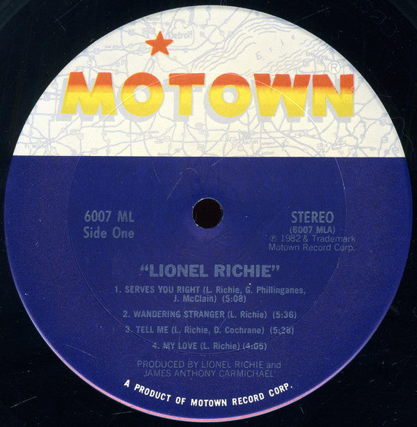 Lionel Richie : Lionel Richie (LP, Album, Gat)