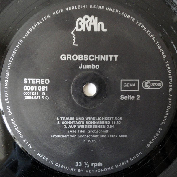 Grobschnitt : Jumbo Mit Deutschen Texten (LP, Album, RE, RP)
