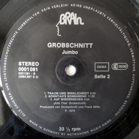 Grobschnitt : Jumbo Mit Deutschen Texten (LP, Album, RE, RP)