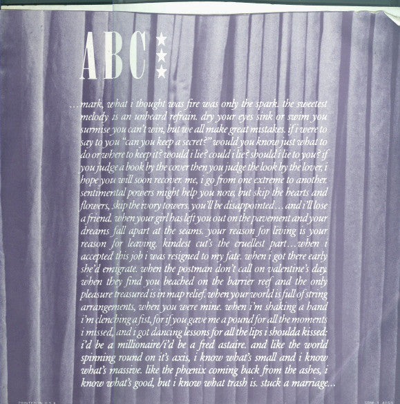 ABC : The Lexicon Of Love (LP, Album, 26 )