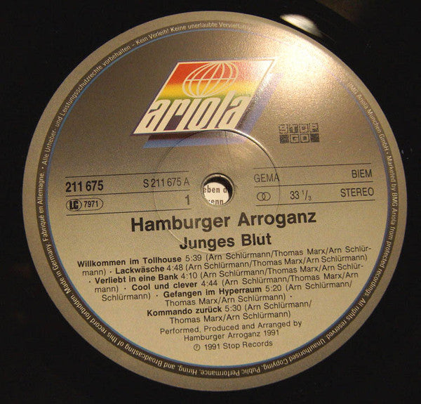 Hamburger Arroganz : Junges Blut (LP, Album)