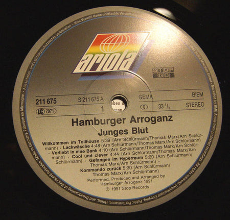 Hamburger Arroganz : Junges Blut (LP, Album)