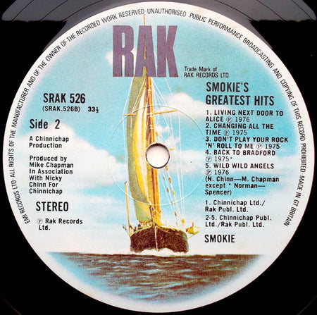 Smokie : Greatest Hits (LP, Comp, Non)