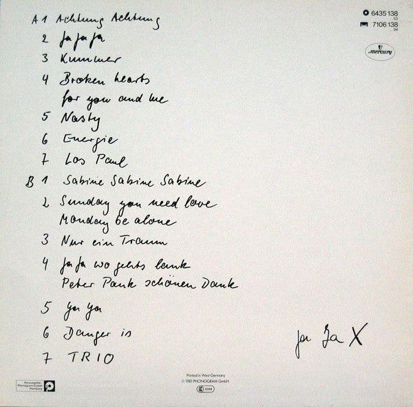 Trio : Trio (LP, Album)