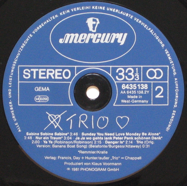Trio : Trio (LP, Album)