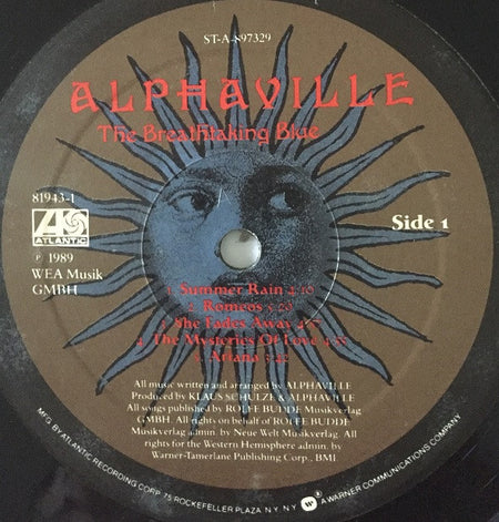 Alphaville : The Breathtaking Blue (LP, Album)